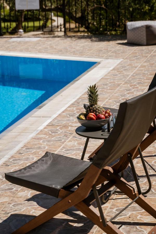 Lefkothea Villas With Large Pool, Bbq & Playground Adelianos Kampos Dış mekan fotoğraf