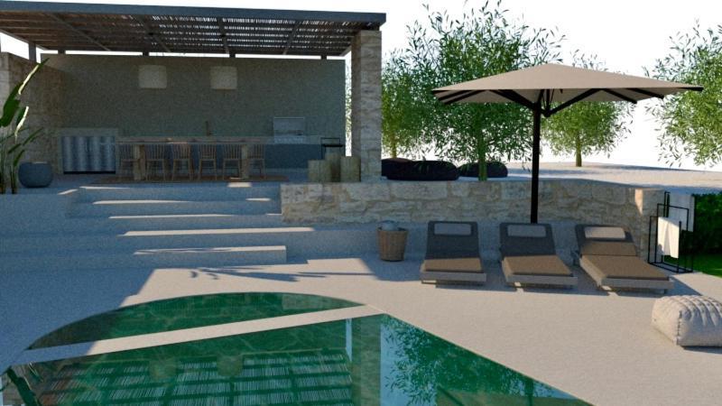 Lefkothea Villas With Large Pool, Bbq & Playground Adelianos Kampos Dış mekan fotoğraf
